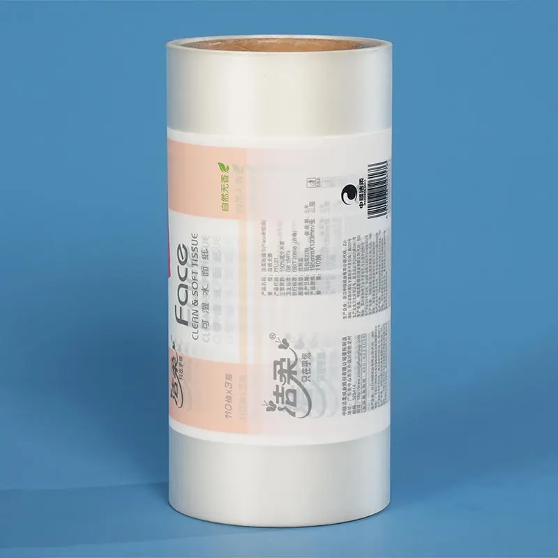 Custom Plastic Packaging Roll Film For Toilet Paper roll/ Tissue Wrapping Paper Packaging