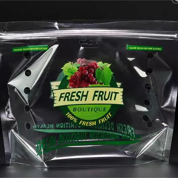 Self sealing fruit preservation zipper packaging bag