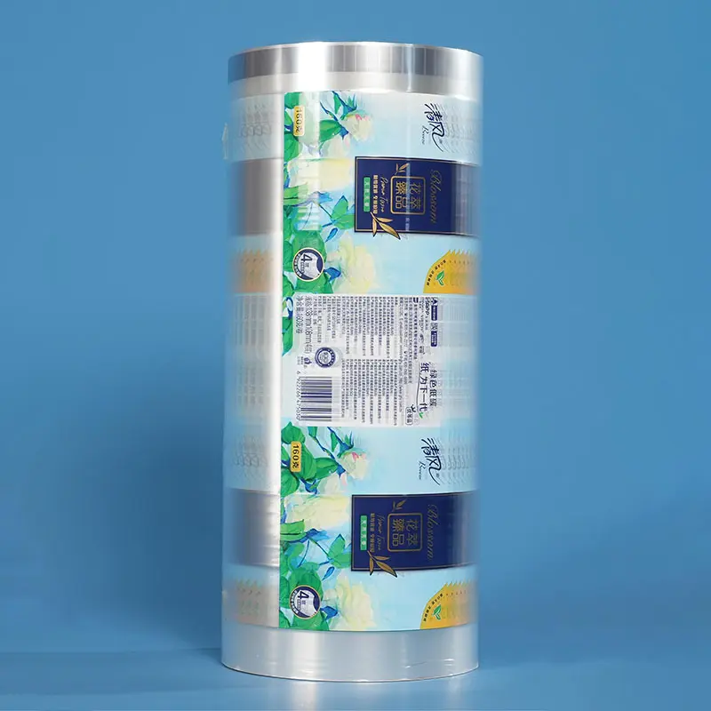 Custom Plastic Packaging Roll Film For Toilet Paper roll/ Tissue Wrapping Paper Packaging
