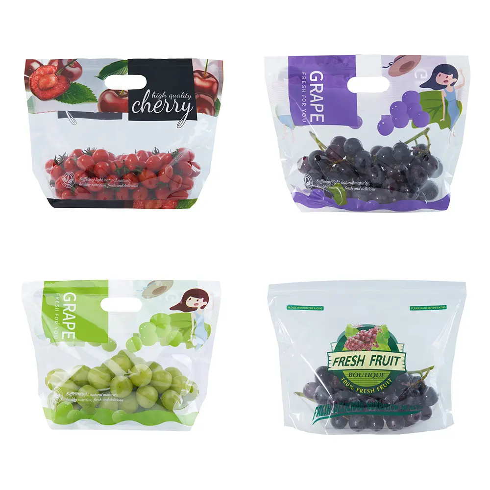 Self sealing fruit preservation zipper packaging bag