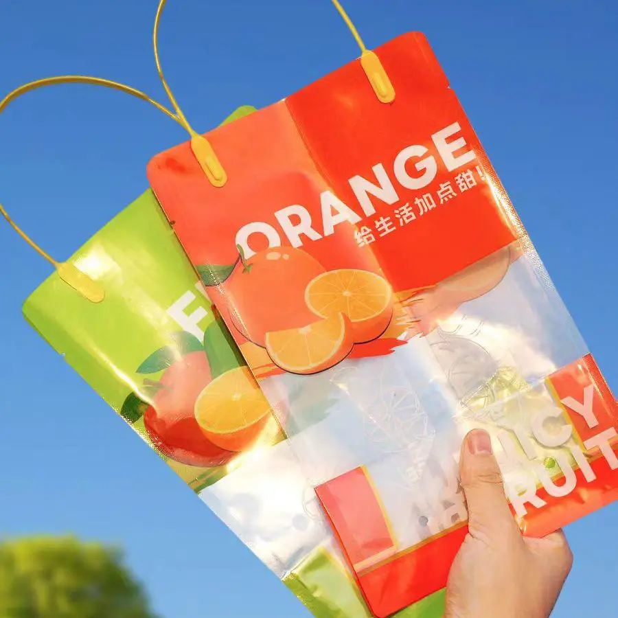 Self sealing fruit preservation zipper packaging bag