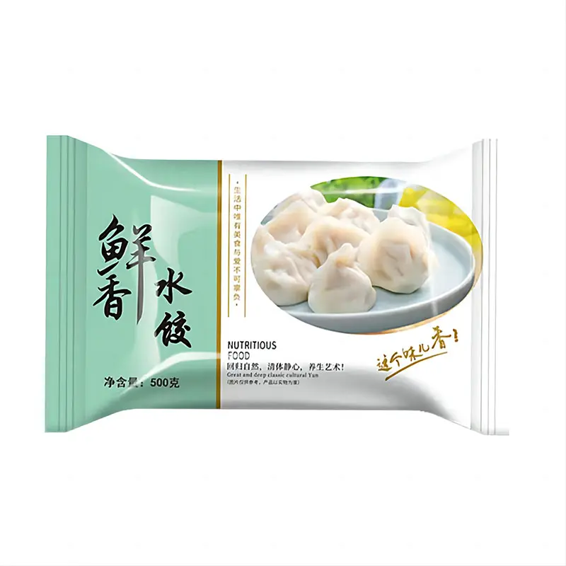 Factory custom seal plastic Frozen food packaging bags for beef meat fish packaging