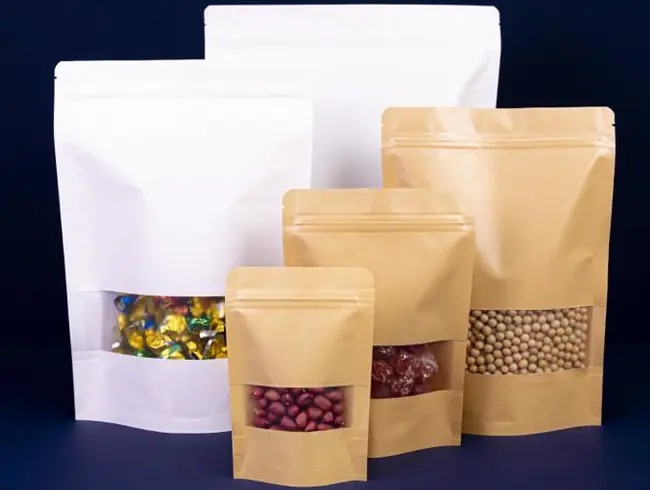 Production process of kraft paper self sealing bag
